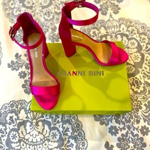 Gianni Bini Fiery Pink heels, size 6.5, worn once